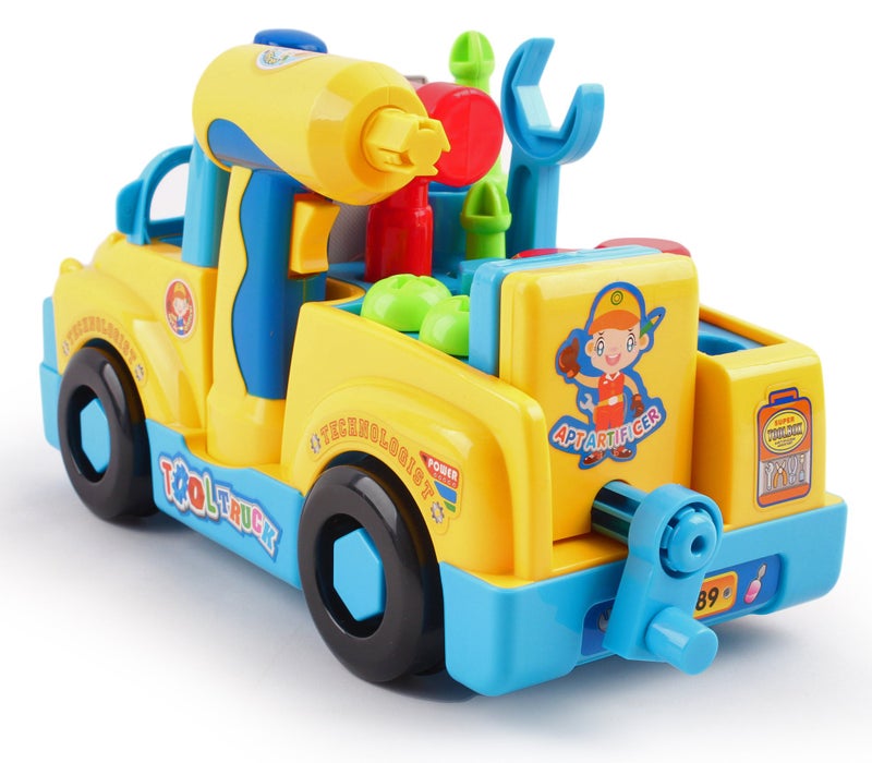 كول تويز مجموعة شاحنة الأدوات من CoolToys مع مثقاب كهربائي وملحقات للأدوات | شاحنة ألعاب بناء للعب التخيلي للأطفال | لعبة تعليمية تعزز مهارات العلوم والتكنولوجيا والهندسة والرياضيات (STEM) وتدعم اللعب القائم على تقمص الأدوار - Image 5